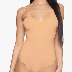 SXY Spaghetti Strap Neutral Body Suit